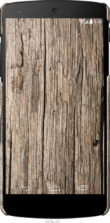 3D пластиковый глянцевый чехол Текстура дерева для LG Nexus 5 - 4476c-57 изображение 