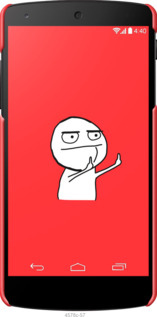 3D пластиковий глянцевий чехол Мем для LG Nexus 5 - 4578c-57 изображение 