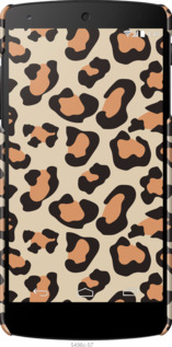3D пластиковый глянцевый чехол Пятна леопарда v2 для LG Nexus 5 - 5496c-57 изображение 