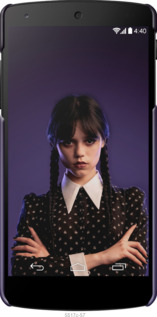 3D пластиковий матовий чехол Wednesday v3 для LG Nexus 5 - 5517m-57 изображение 