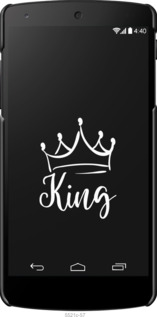 3D пластиковый глянцевый чехол Queen & King для него для LG Nexus 5 - 5521c-57 изображение 