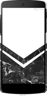 3D пластиковый глянцевый чехол Мраморный шеврон для LG Nexus 5 - 5570c-57 изображение 