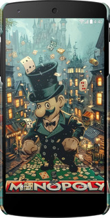 3D пластиковый матовый чехол Сказочный Monopoly для LG Nexus 5 - 6086m-57 изображение 