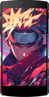3D пластиковий глянцевий чехол Наруто для LG Nexus 5 - 6274c-57 изображение 