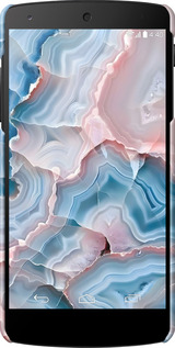3D пластиковий глянцевий чехол Мрамор для LG Nexus 5 - 6306c-57 изображение 