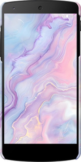 3D пластиковый глянцевый чехол Нежный мрамор для LG Nexus 5 - 6310c-57 изображение 
