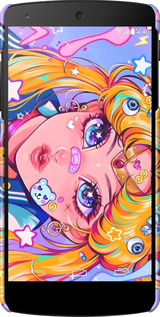 3D пластиковый матовый чехол Сейлор Мун 4 для LG Nexus 5 - 6353m-57 изображение 