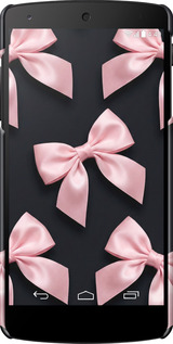 3D пластиковий глянцевий чехол Coquette Ribbons Dark Coquette для LG Nexus 5 - 6767c-57 изображение 