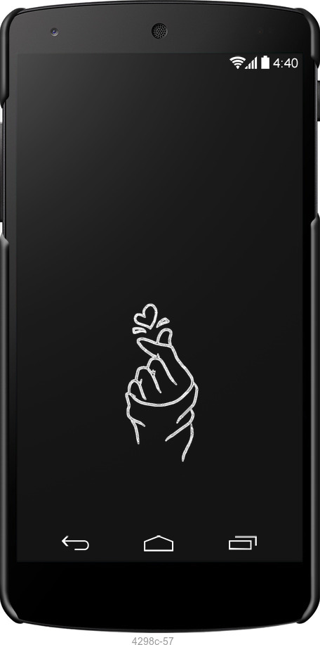 3D пластиковий матовий чехол Love You для LG Nexus 5 - 4298m-57 изображение 