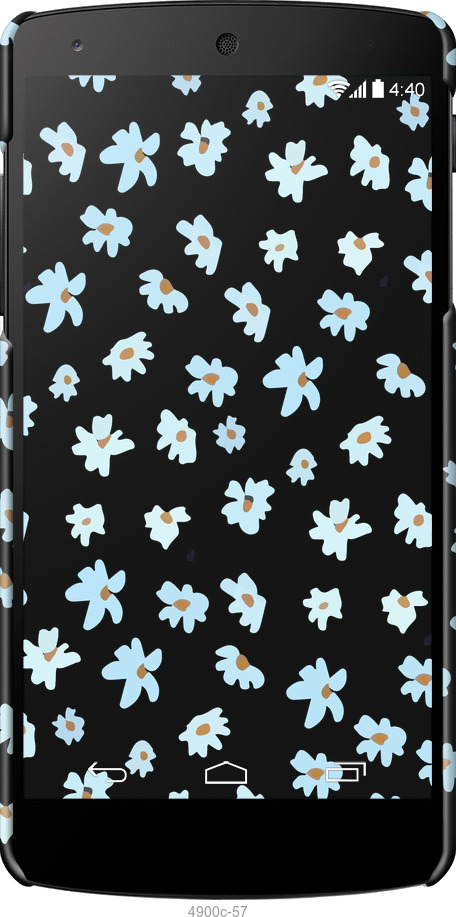 3D пластиковий глянцевий чехол Квітковий для LG Nexus 5 - 4900c-57 изображение 