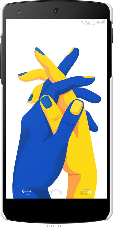 3D пластиковий матовий чехол Stand With Ukraine для LG Nexus 5 - 5255m-57 изображение 