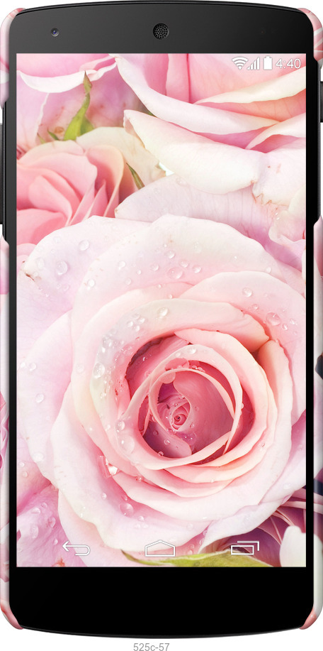 3D пластиковый глянцевый чехол Розы для LG Nexus 5 - 525c-57 изображение 