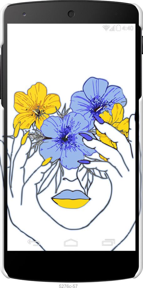3D пластиковый глянцевый чехол Девушка v4 для LG Nexus 5 - 5276c-57 изображение 