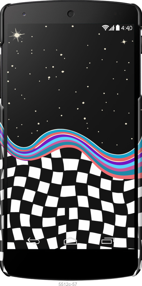 3D пластиковый матовый чехол Абстрактный космос для LG Nexus 5 - 5512m-57 изображение 