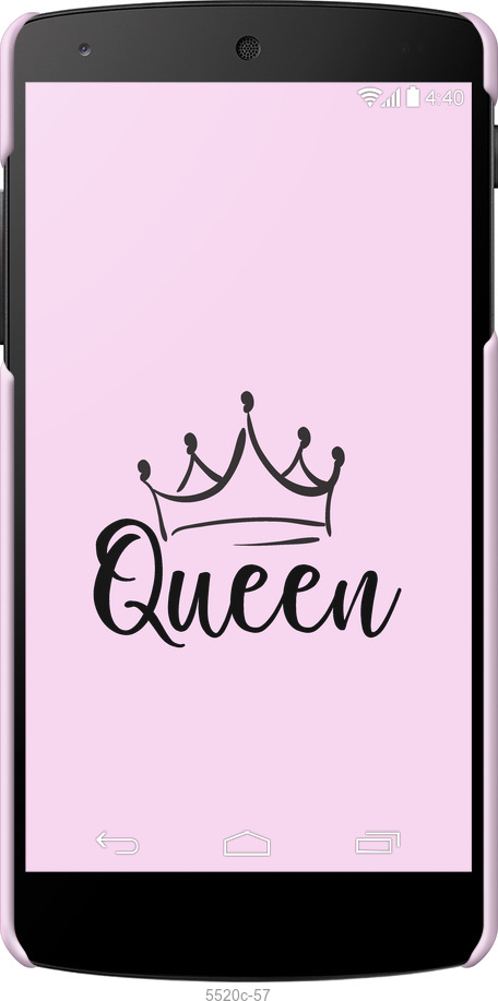3D пластиковый глянцевый чехол Queen & King для неё для LG Nexus 5 - 5520c-57 изображение 
