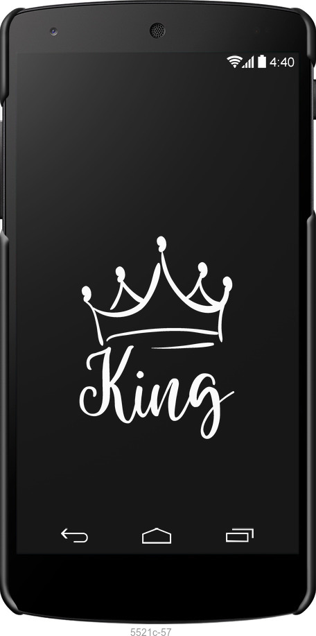 3D пластиковый глянцевый чехол Queen & King для него для LG Nexus 5 - 5521c-57 изображение 