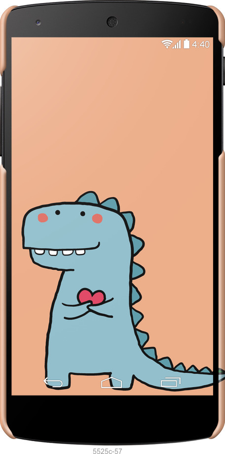 3D пластиковый глянцевый чехол Дракон для него для LG Nexus 5 - 5525c-57 изображение 