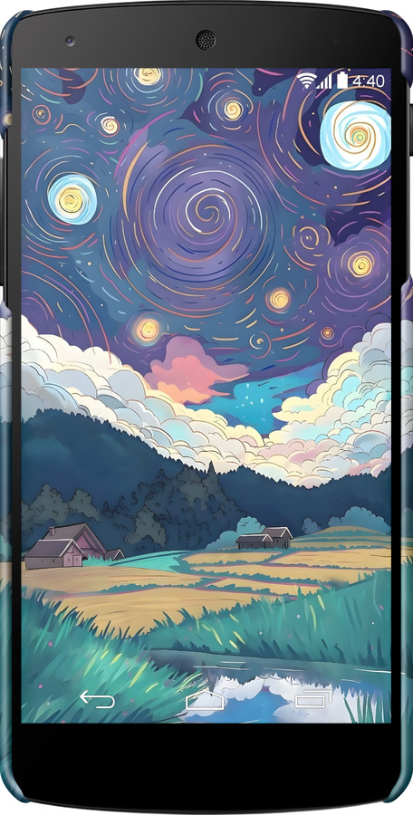 3D пластиковий глянцевий чехол Креативний арт для LG Nexus 5 - 6322c-57 изображение 