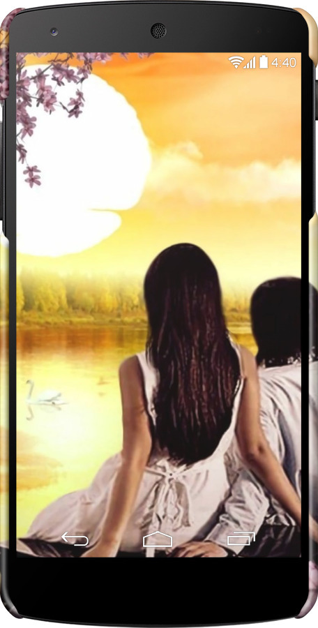 3D пластиковий глянцевий чехол Sunset для LG Nexus 5 - 6607c-57 изображение 