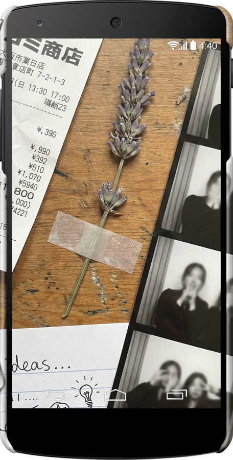 3D пластиковий глянцевий чехол Aesthetic Scrapbook Collage для LG Nexus 5 - 6773c-57 изображение 