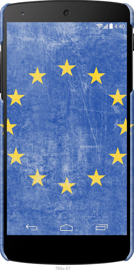 3D пластиковый глянцевый чехол Евросоюз 4 для LG Nexus 5 - 765c-57 изображение 