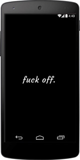 Силіконовий чехол Fuck off для LG Nexus 5 - 4731u-57 изображение 