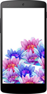 Силиконовый чехол Лотос для LG Nexus 5 - 4862u-57 изображение 