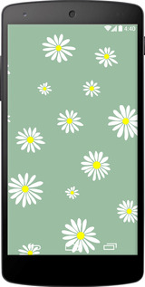 Силиконовый чехол Ромашки v4 для LG Nexus 5 - 5603u-57 изображение 
