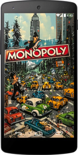 Силиконовый чехол Городской драйв Monopoly для LG Nexus 5 - 6088u-57 изображение 