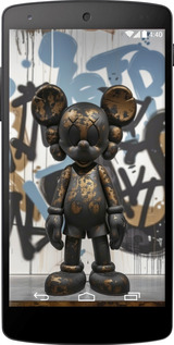 Силіконовий чехол Bronze kaws v2 для LG Nexus 5 - 6098u-57 изображение 