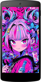 Силиконовый чехол Аниме милаха для LG Nexus 5 - 6314u-57 изображение 