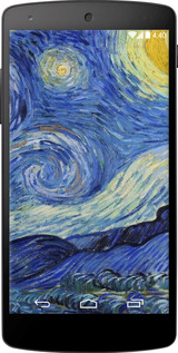 Силиконовый чехол «Звездная ночь» Винсента Ван Гога для LG Nexus 5 - 6433u-57 изображение 