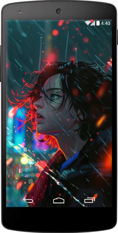 Силиконовый чехол Ночные огни для LG Nexus 5 - 6096u-57 изображение 