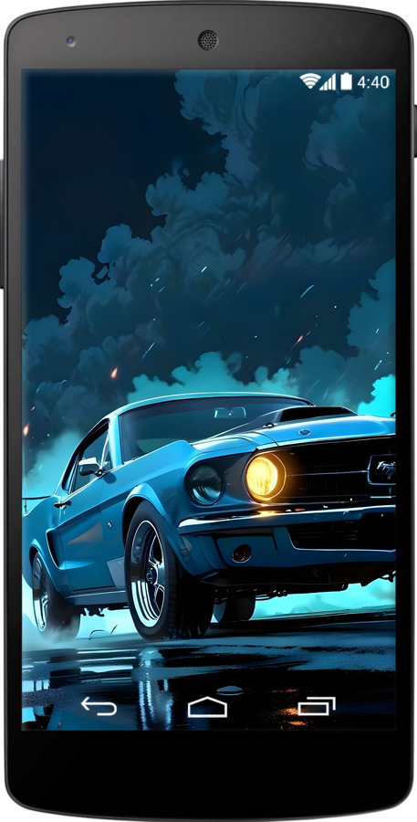 Силиконовый чехол Форд мустанг для LG Nexus 5 - 6374u-57 изображение 