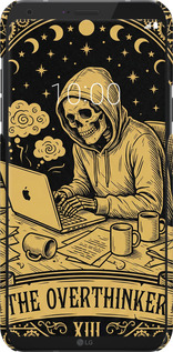 3D пластиковый матовый чехол The Overthinker для LG Q6 - 6774m-1094 изображение 