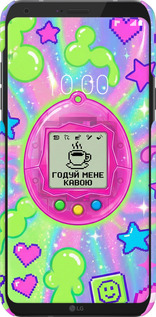 3D пластиковий матовий чехол Y2K Aesthetic Retro Pet: Годуй мене кавою для LG Q6 - 6784m-1094 изображение 