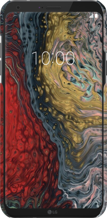 3D пластиковый матовый чехол С изображением абстрактной живописи для LG Q6 - 6530m-1094 изображение 