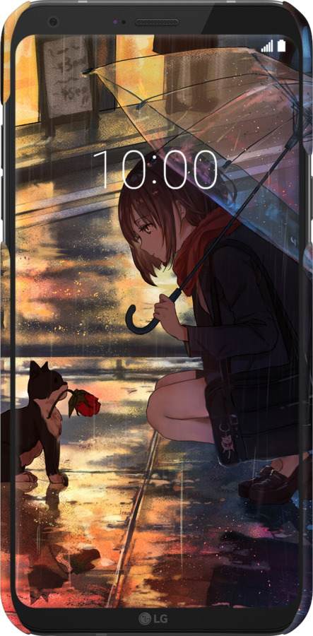 3D пластиковый матовый чехол Anime для LG Q6 - 6609m-1094 изображение 