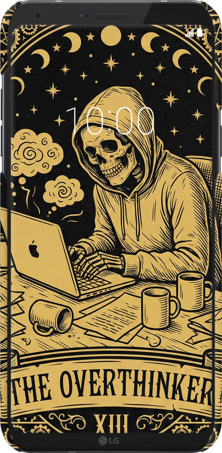 3D пластиковый матовый чехол The Overthinker для LG Q6 - 6774m-1094 изображение 