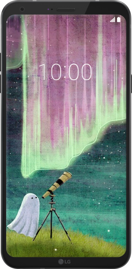 Силіконовий чехол Привид та зірки для LG Q6 - 6443u-1094 изображение 
