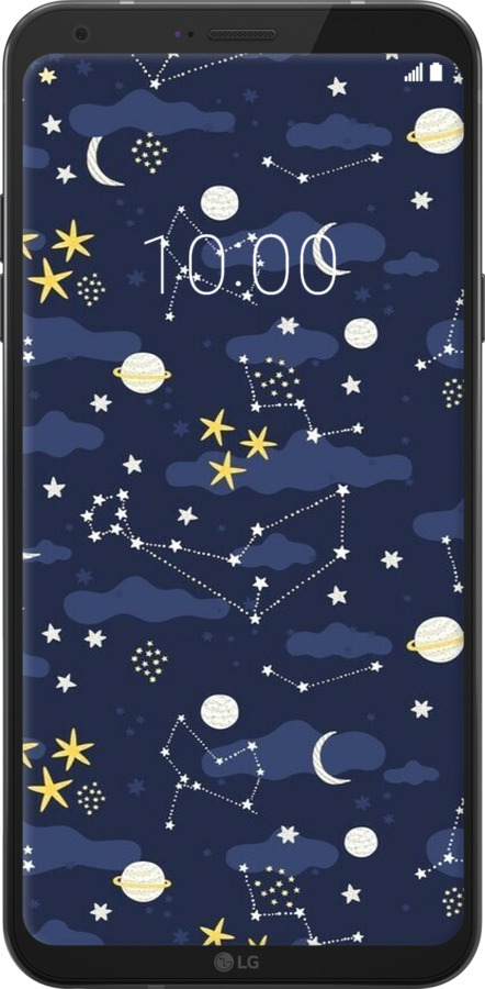 Силіконовий чехол Астрономічний візерунок для LG Q6 - 6446u-1094 изображение 