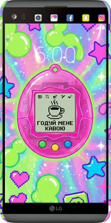 3D пластиковый матовый чехол Y2K Aesthetic Retro Pet: Годуй мене кавою для LG V20 - 6784m-787 изображение 