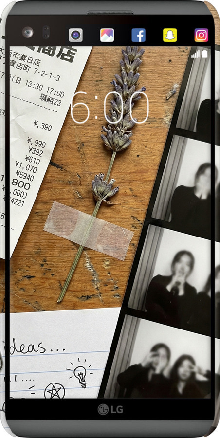 3D пластиковый матовый чехол Aesthetic Scrapbook Collage для LG V20 - 6773m-787 изображение 
