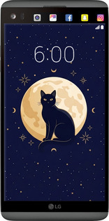 2D пластиковый чехол Cute Cat Celestial/Witchy для LG V20 - 6787t-787 изображение 