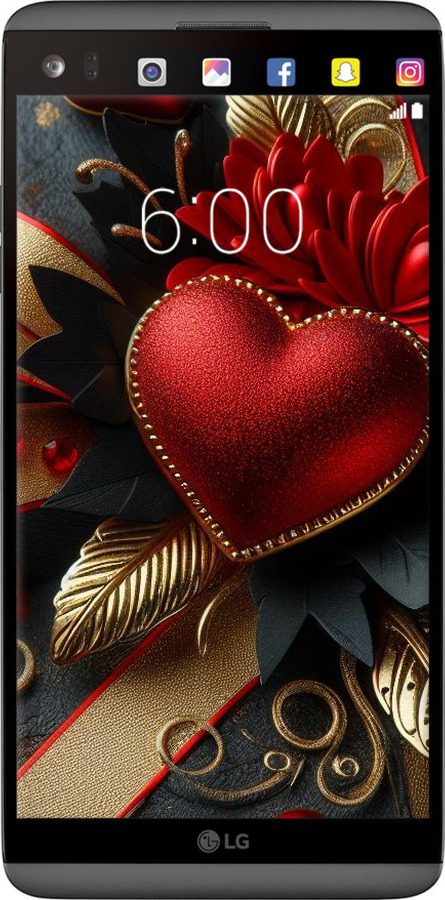 2D пластиковый чехол Сердечки v2 для LG V20 - 5832t-787 изображение 