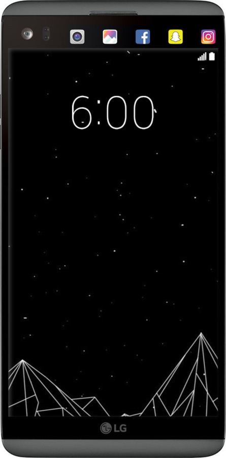 2D пластиковий чехол Чорно білі абстрактні гори для LG V20 - 6437t-787 изображение 