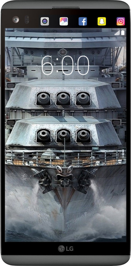 2D пластиковий чехол Лінкор, world of tanks, wargaming, військовий корабель для LG V20 - 6453t-787 изображение 