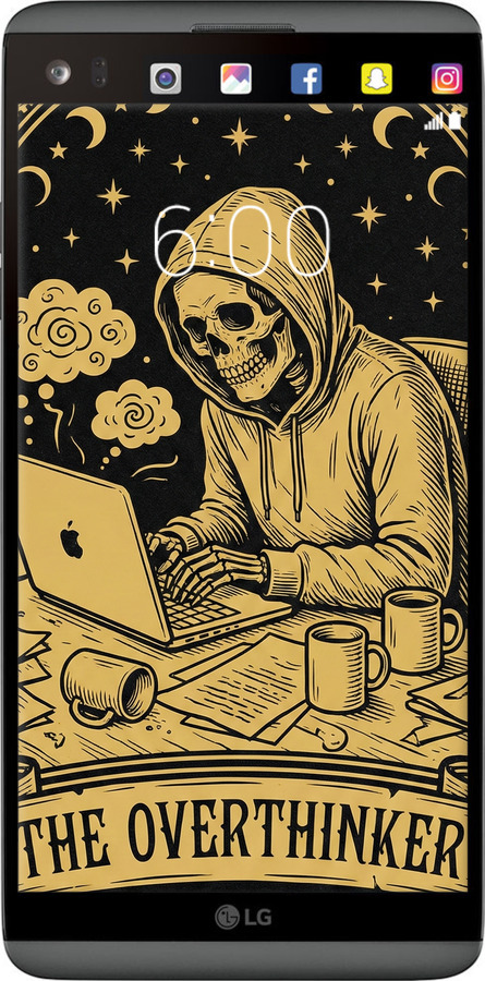 2D пластиковий чехол The Overthinker для LG V20 - 6774t-787 изображение 