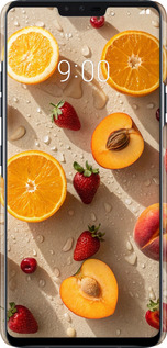 3D пластиковый матовый чехол Фрукты 3 для LG V40 ThinQ - 6703m-1577 изображение 