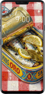 2D пластиковый чехол Vintage Sardine Tin Phone для LG V40 ThinQ - 6772t-1577 изображение 